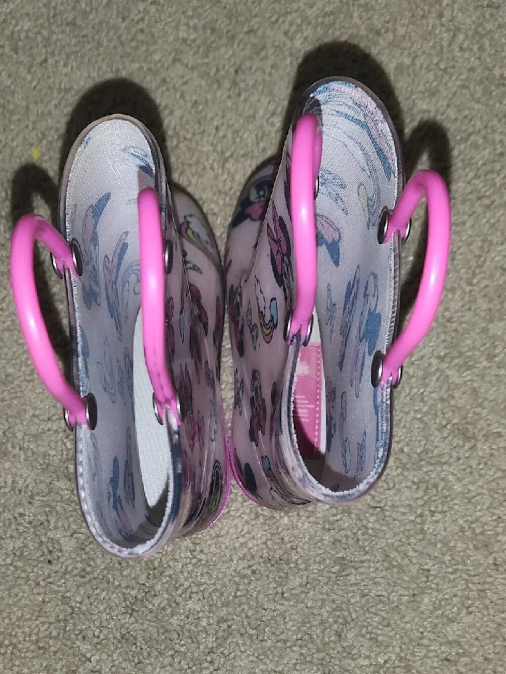 Disney Pink Minnie Mouse Kids Rain Boots